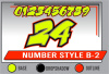 LAYERED NUMBER SET B-2